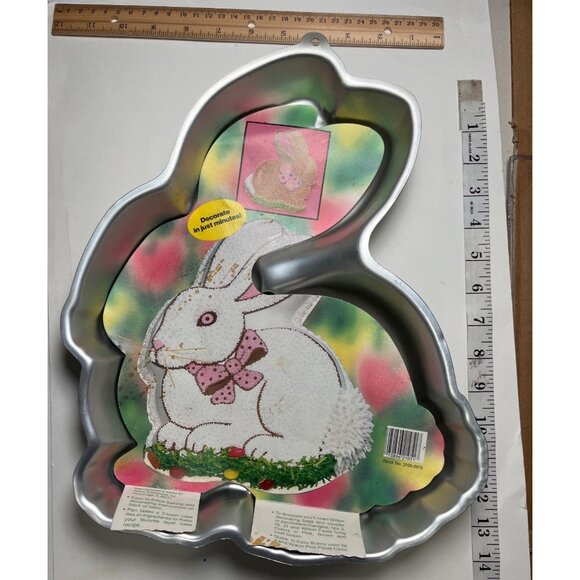 Vintage 1986 Wilton Cottontail Bunny Cake Pan With Instructions 110d - Picture 2 of 6